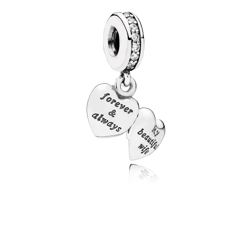 PANDORA My Beautiful Wife Dangle Charm, Clear CZ - 791524CZ