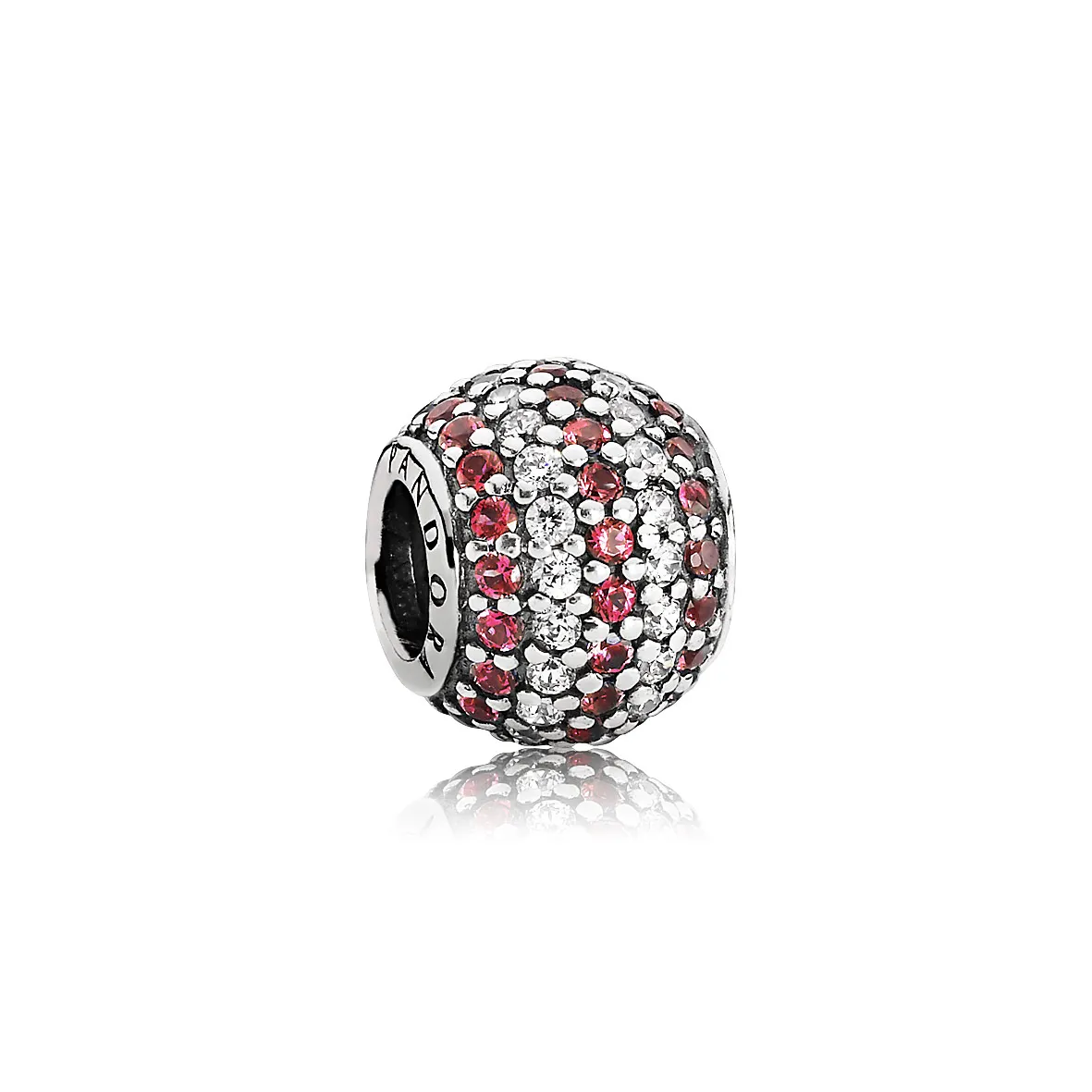 pandora nautical pavé lights red clear cz charm 791172czr