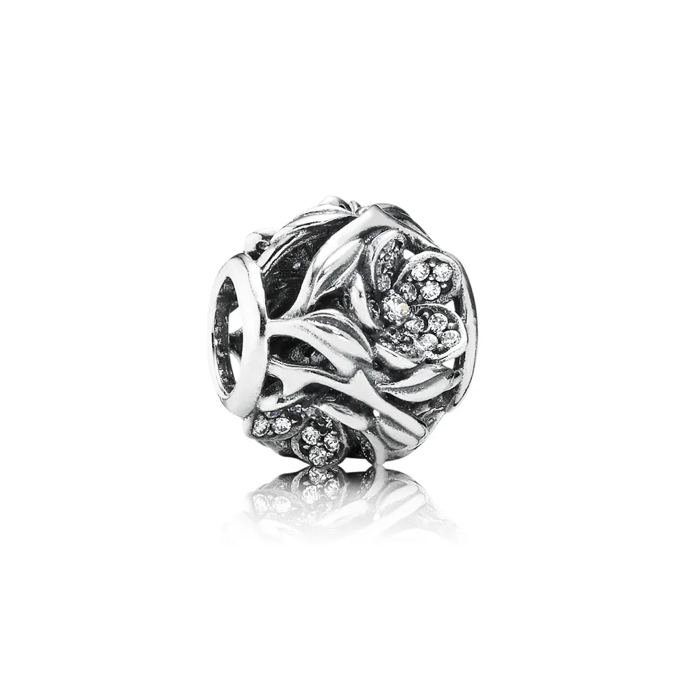 pandora openwork pavé flower charm 791419cz