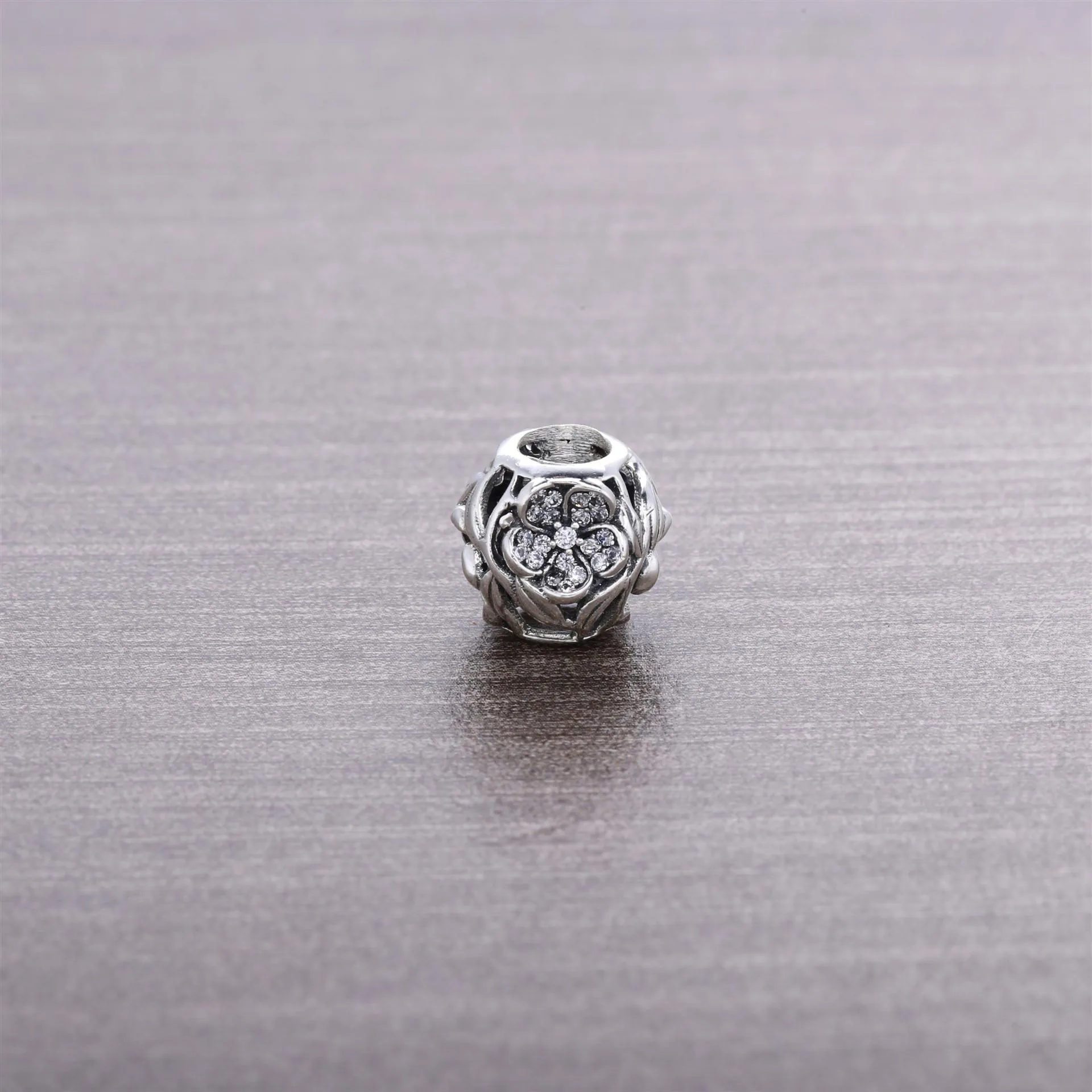 PANDORA Openwork Pavé Flower Charm - 791419CZ