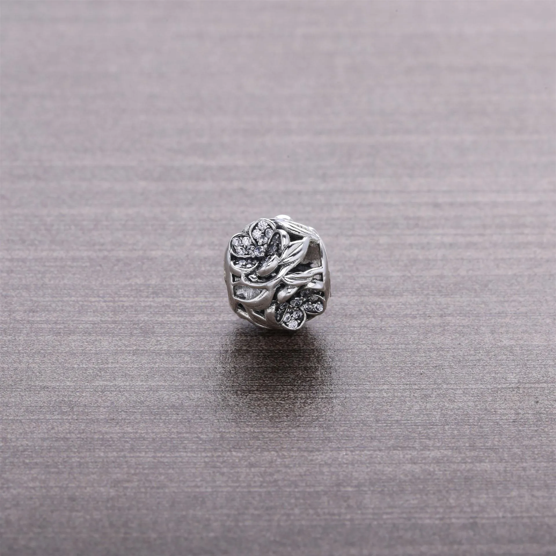 PANDORA Openwork Pavé Flower Charm - 791419CZ