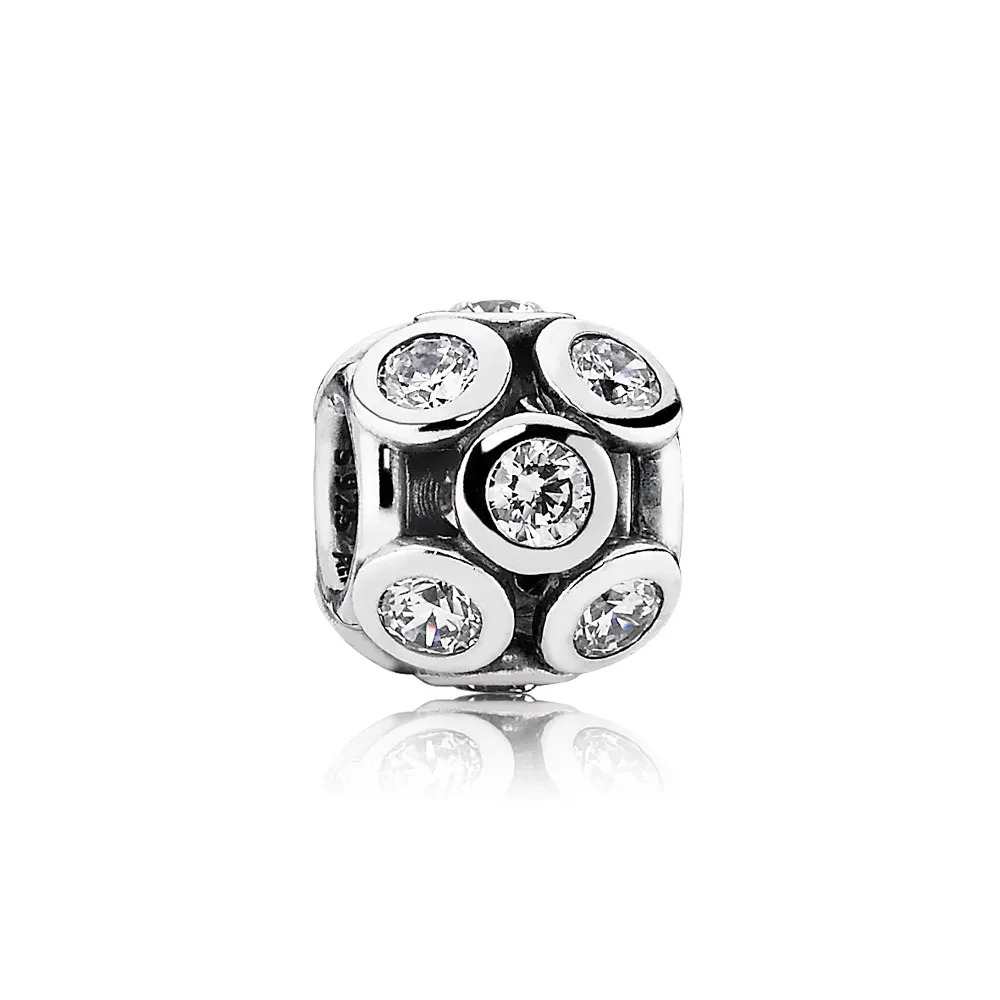 PANDORA Openwork Sparkling Circles Charm - 791153CZ