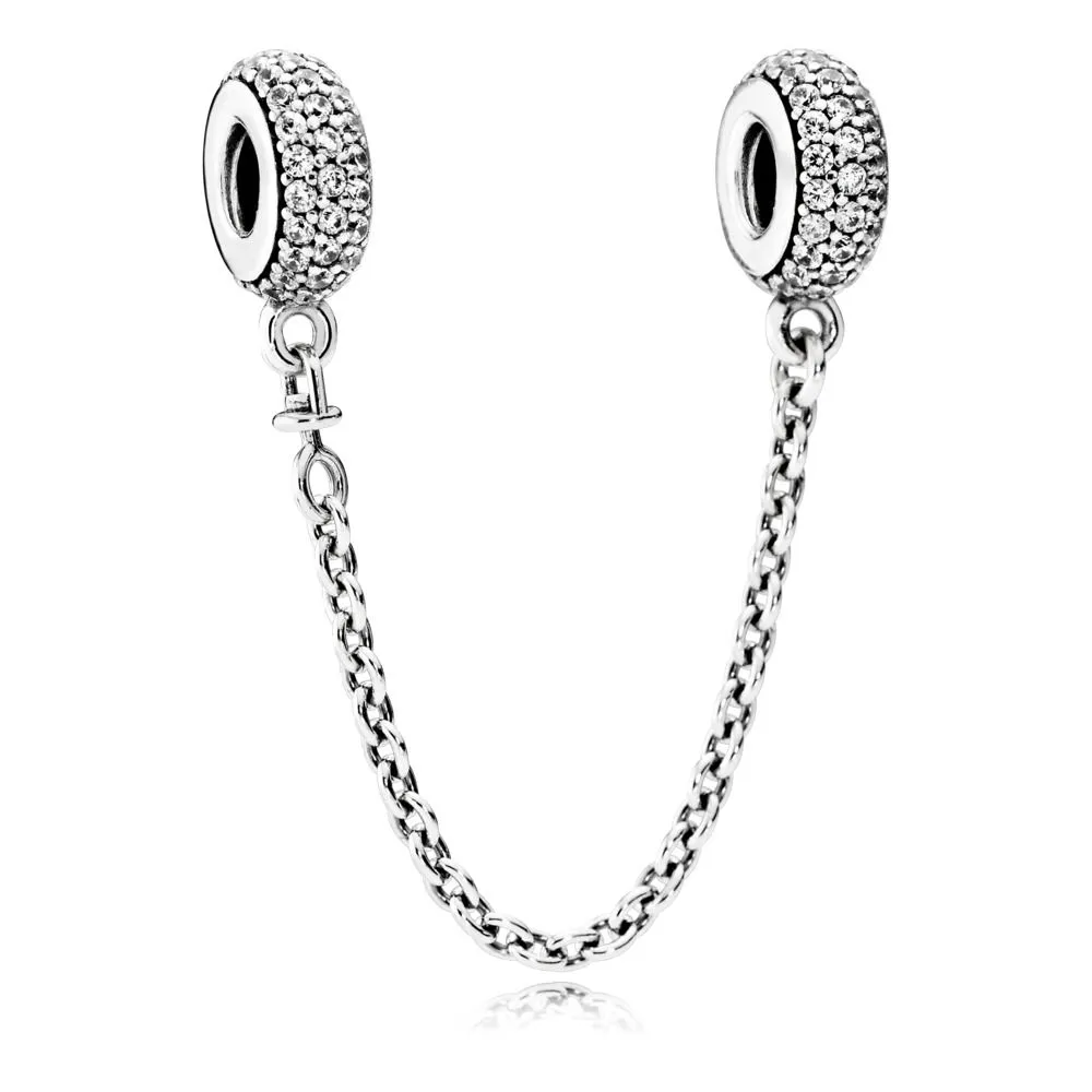 pandora pavé inspiration safety chain 791736cz