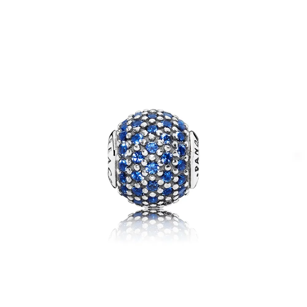 PANDORA PEACE Charm, Blue Crystal - 796060NCB