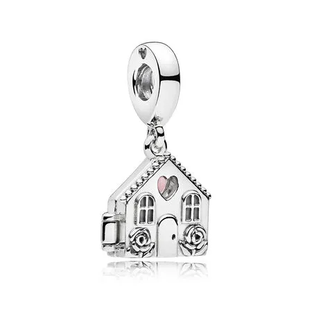 pandora perfect home dangle charm pale pink enamel 797056en160