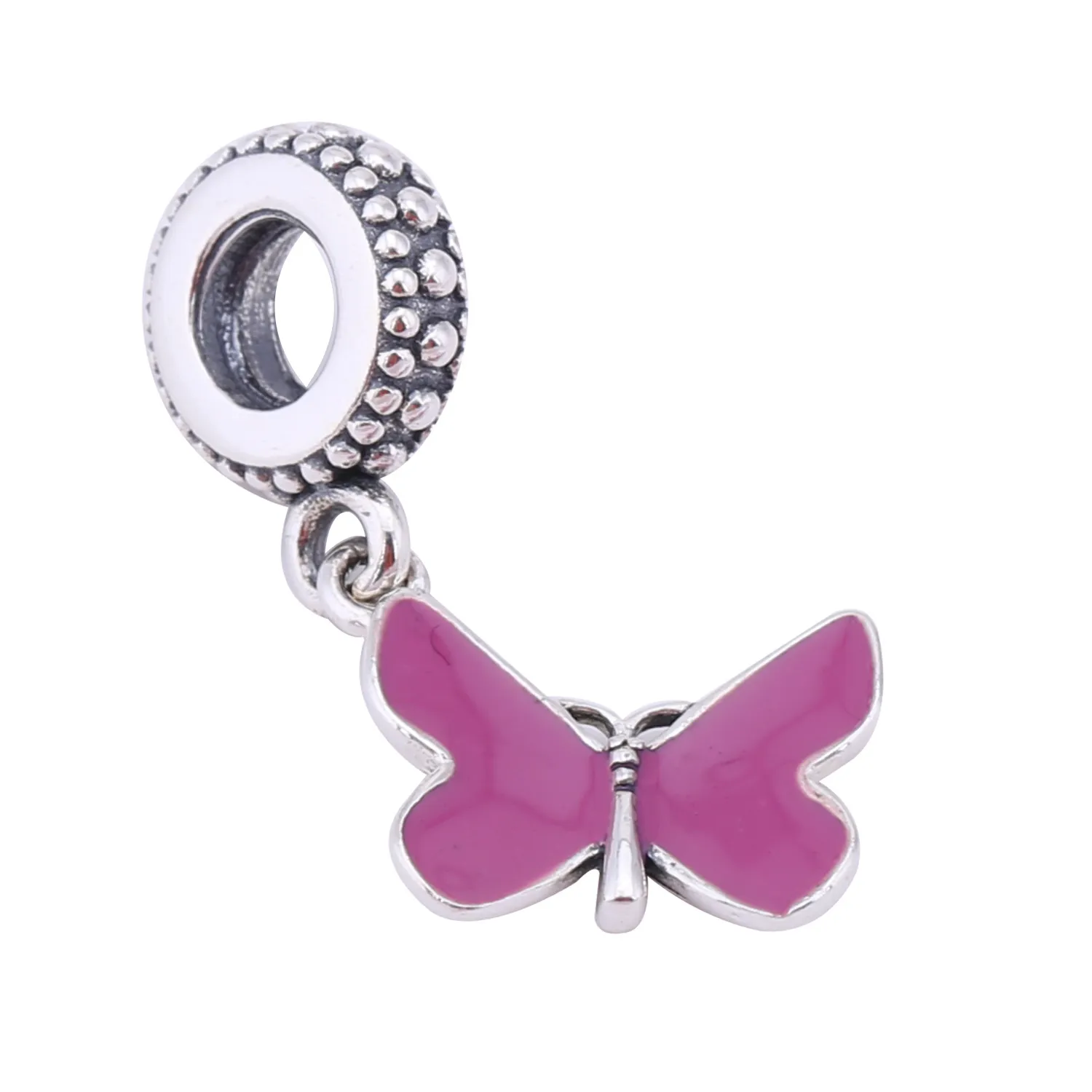 pandora pink butterfly dangle pj001131