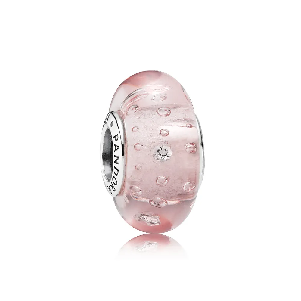 PANDORA Pink Effervescence, Clear Cz Bead - 791615CZ