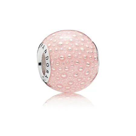 pandora pink enchantment charm transparent pink enamel 797091en160