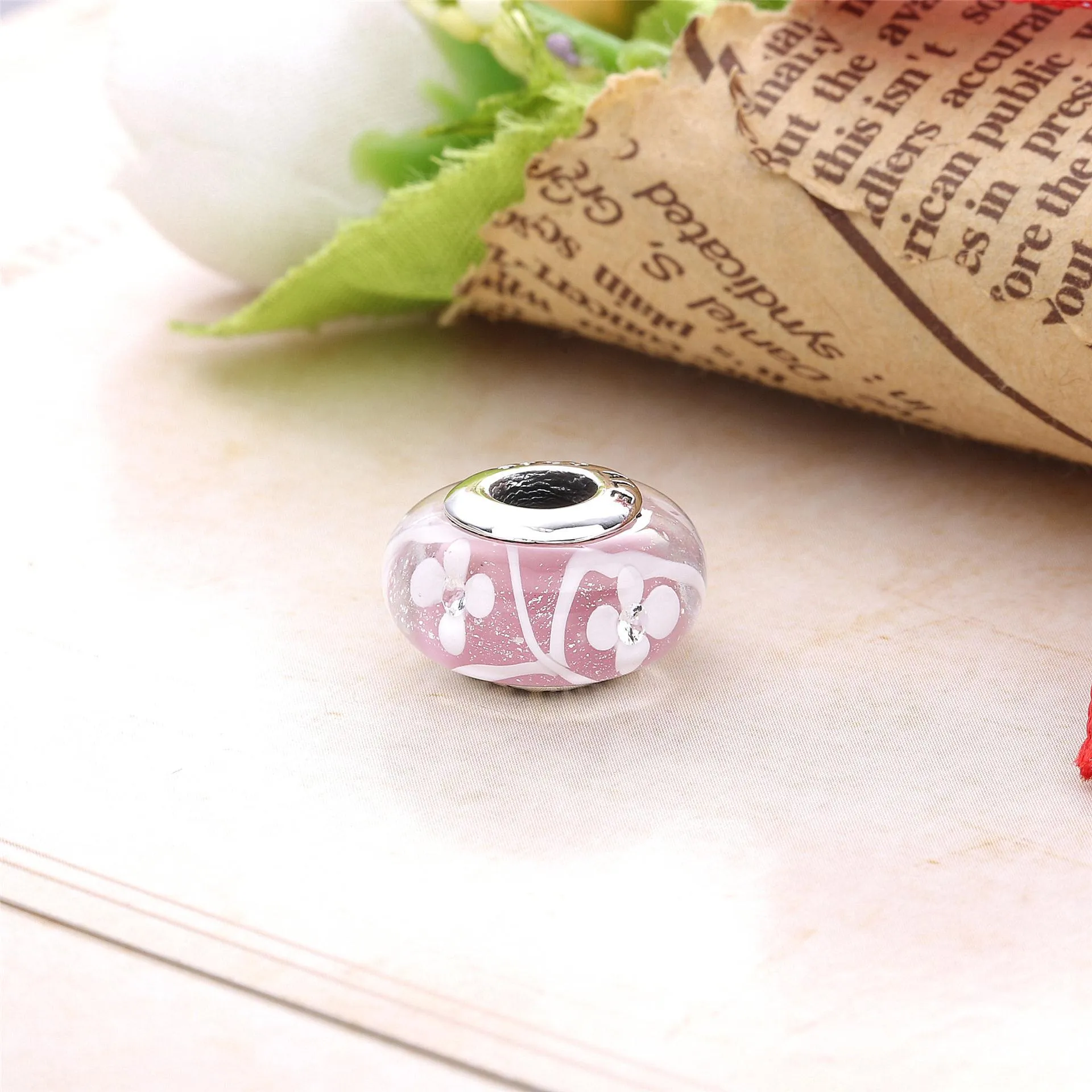 PANDORA Pink Field of Flowers Bead - 791665