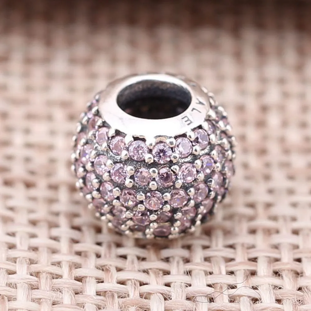 PANDORA Pink Pavé Ball Charm - 791051PCZ