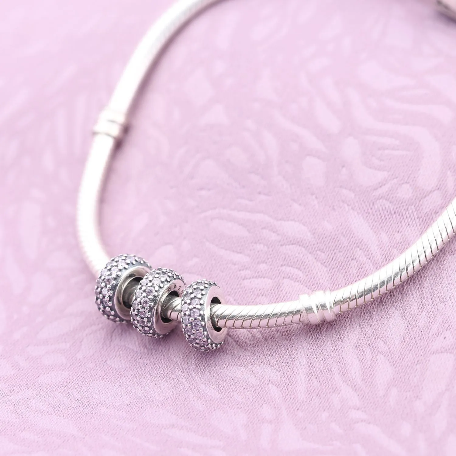 PANDORA Pink Pavé Inspiration Spacer Charm - 791359PCZ