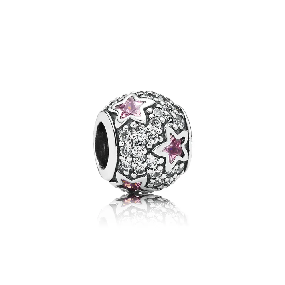 pandora pink pavé stars charm 791382pcz