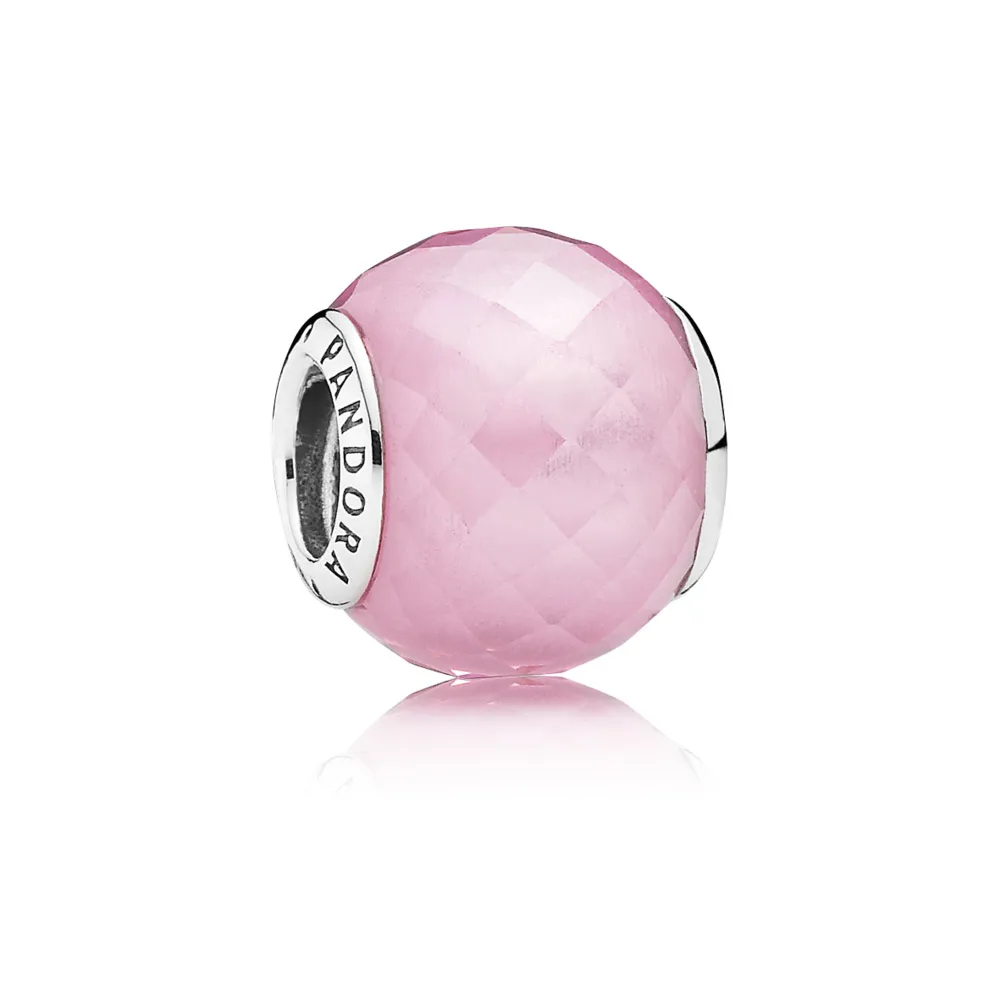 pandora pink petite facets charm 791499pcz