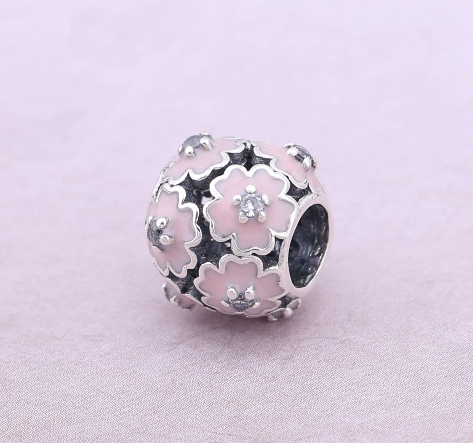 PANDORA Pink Primrose Meadow Charm - 791488EN68