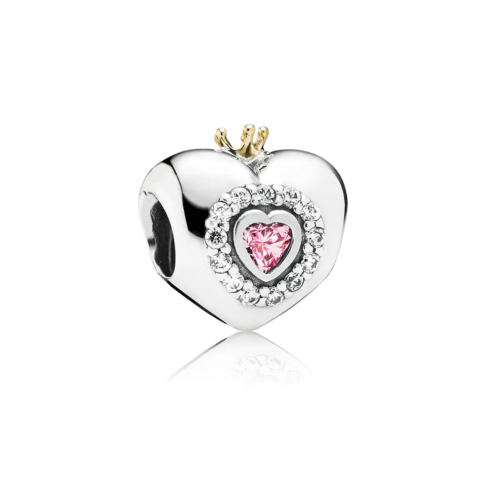 pandora pink princess heart charm 791375pcz