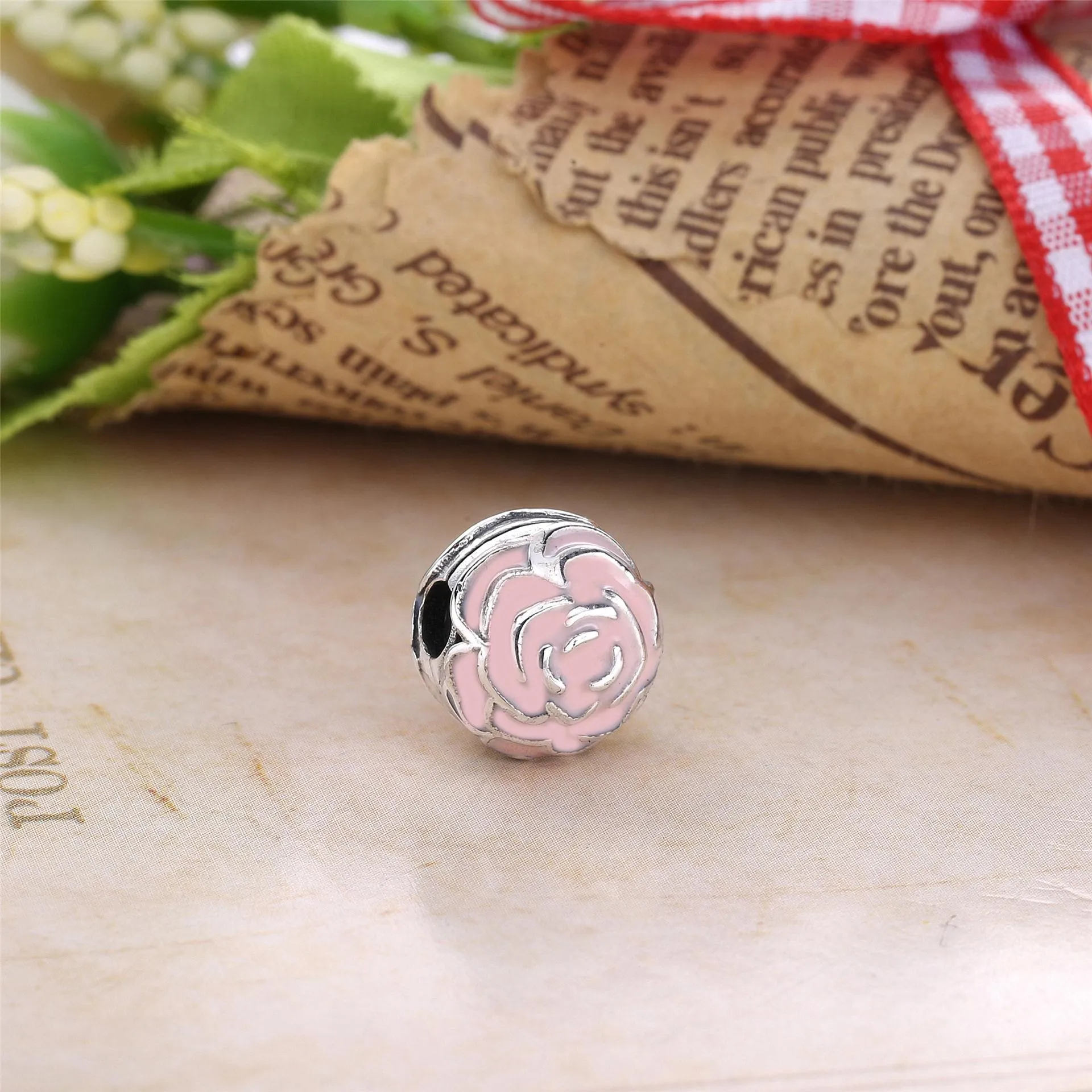 PANDORA Pink Rose Clip - 791292EN40