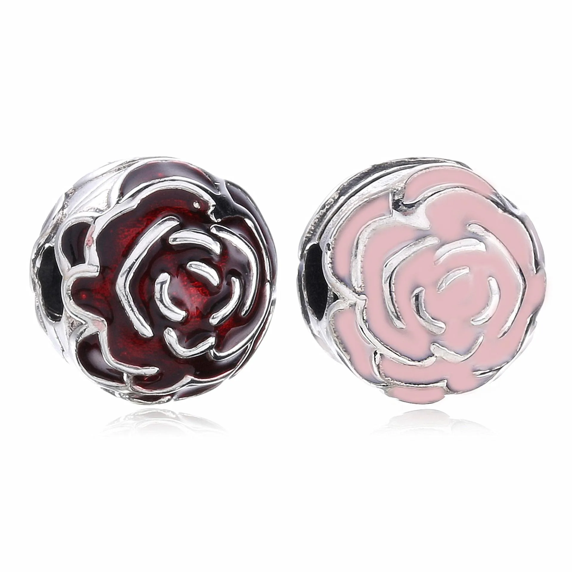 PANDORA Pink Rose Clip - 791292EN40