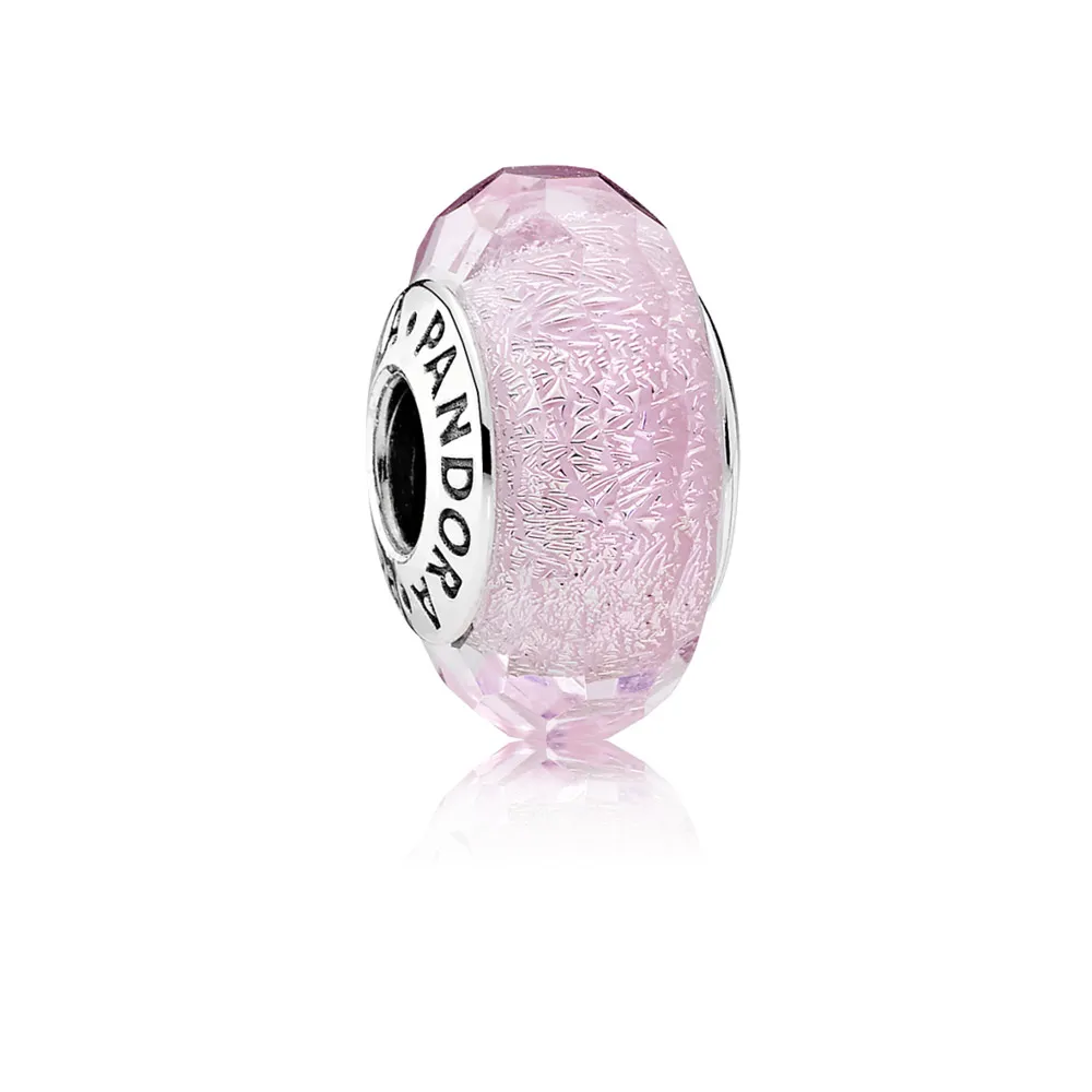 pandora pink shimmer murano bead 791650