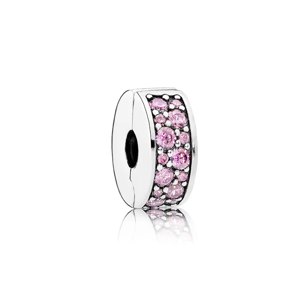 pandora pink shining elegance spacer clip 791817pcz