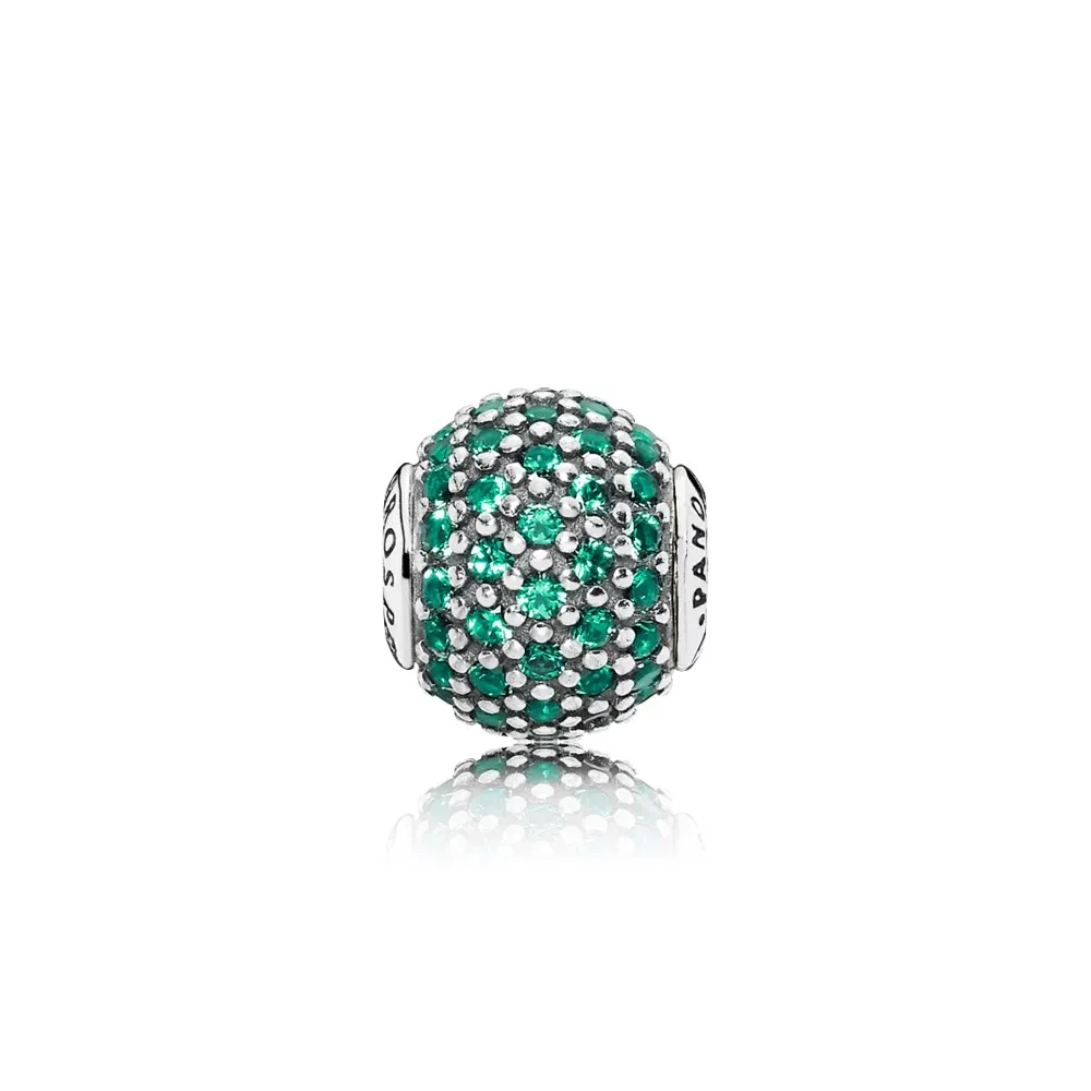 PANDORA PROSPERITY Charm, Green Crystal - 796061NGC