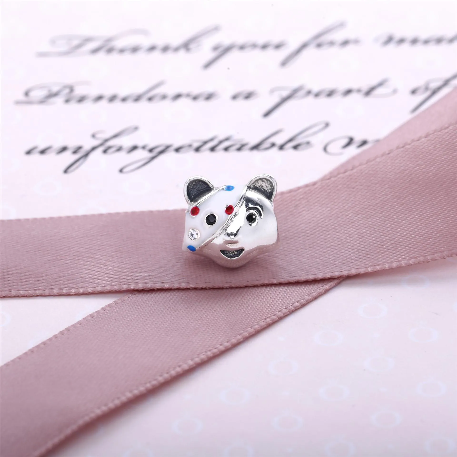 PANDORA Pudsey Bear Silver Charm - 791789CZN