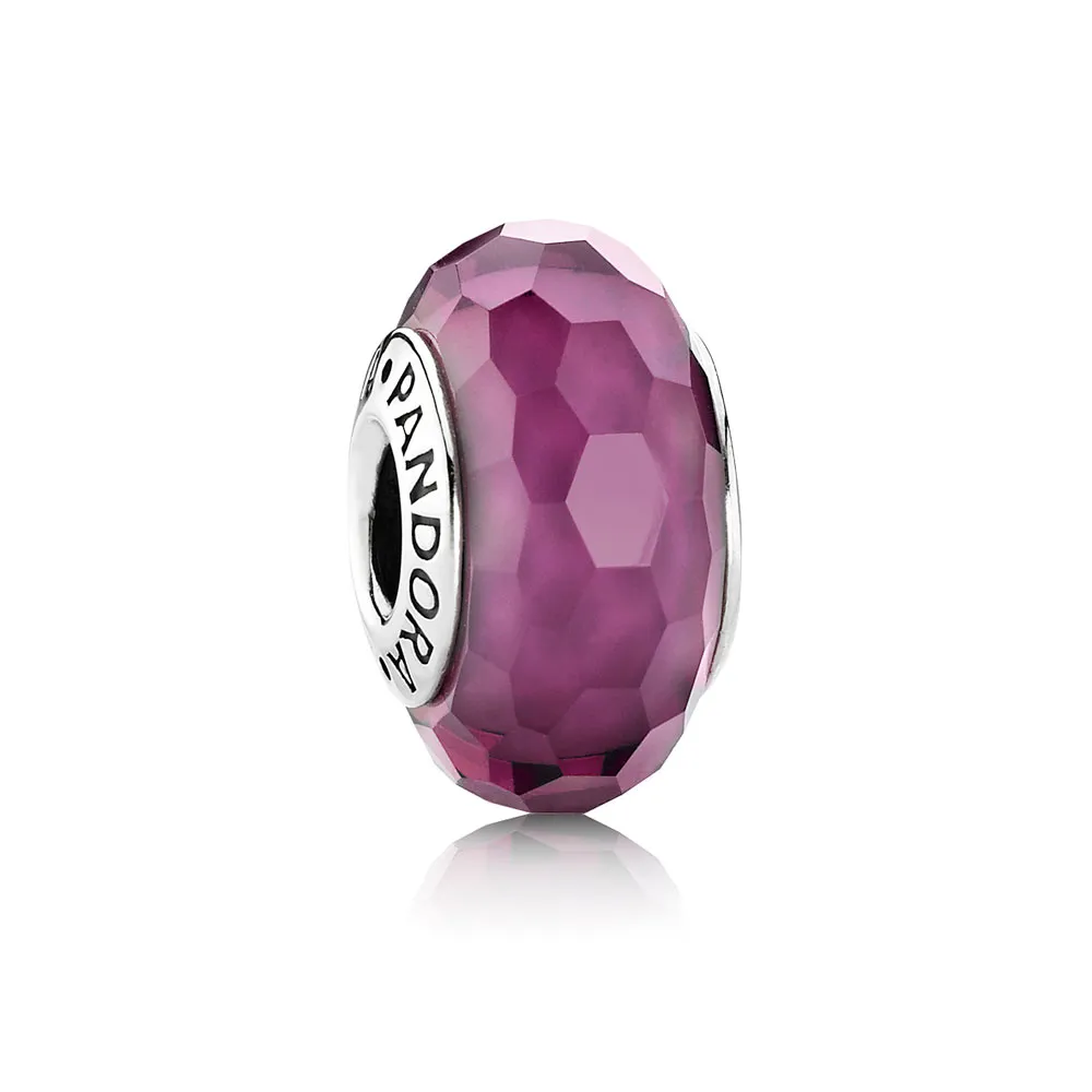 pandora purple faceted murano bead 791071