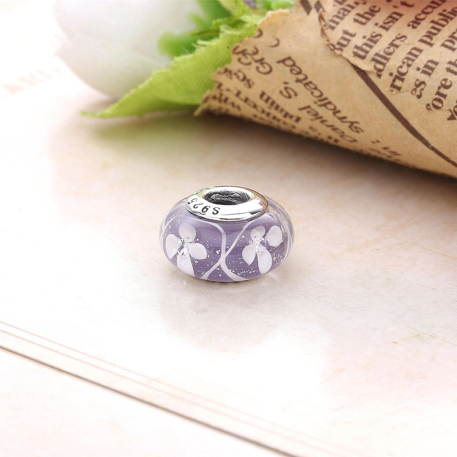 PANDORA Purple Field of Flowers Bead - 791667