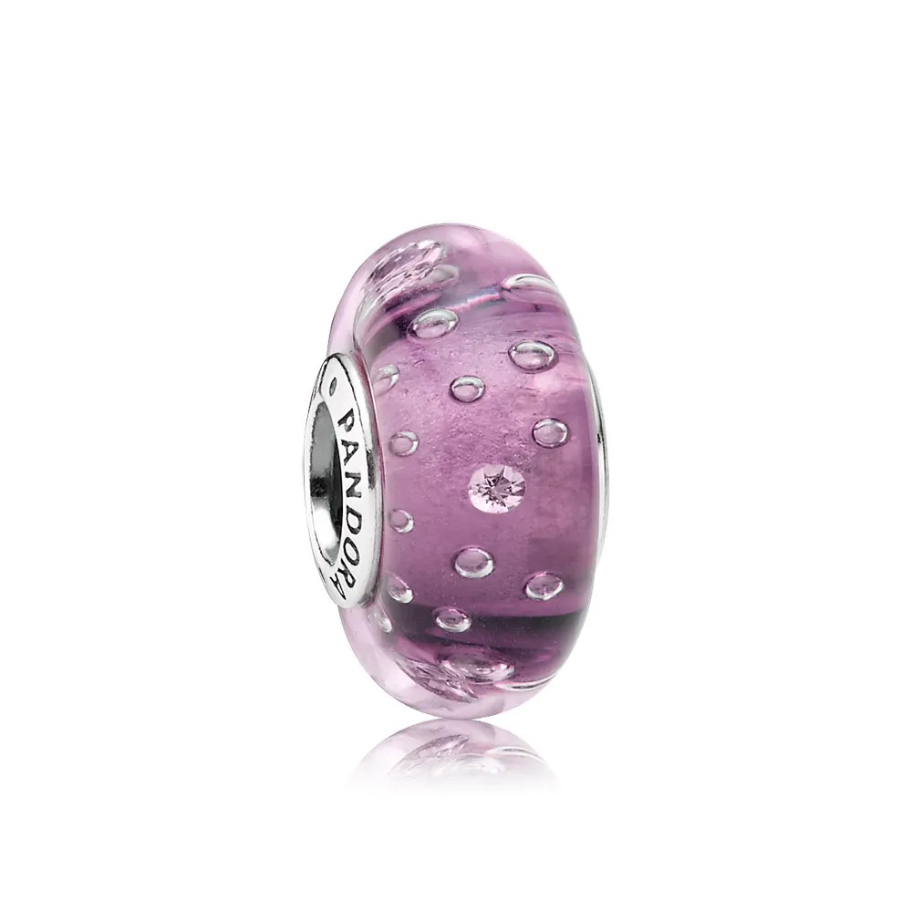 pandora purple fizzle murano bead 791616cz