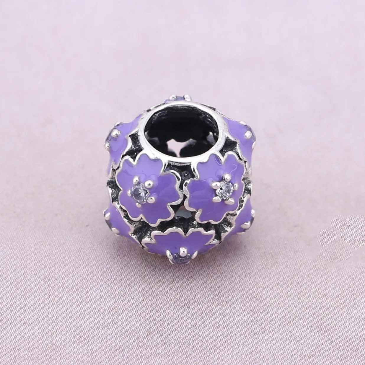 PANDORA Purple Flower Charm - PD0021-1K