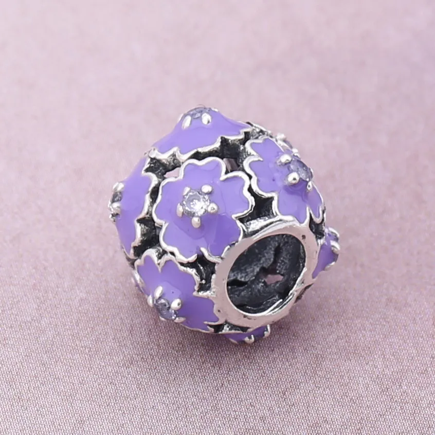 PANDORA Purple Flower Charm - PD0021-1K