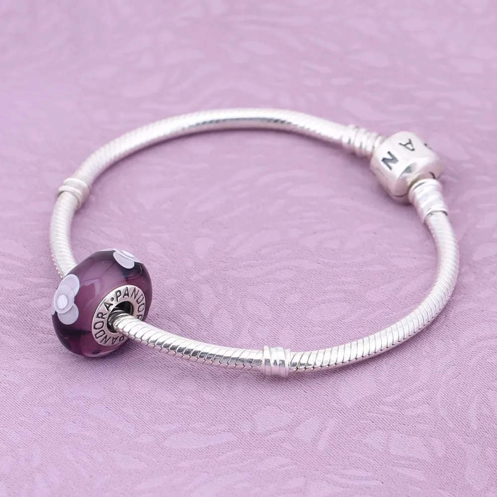 PANDORA Purple flowers for you Charm - 790643