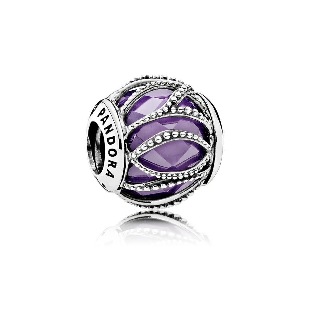 PANDORA Purple Intertwining Radiance Charm - 791968ACZ