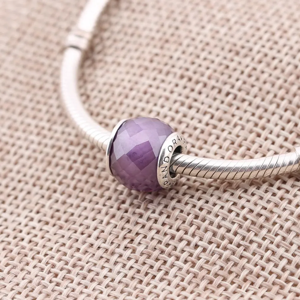 PANDORA Purple Petite Facets Charm - 791499ACZ