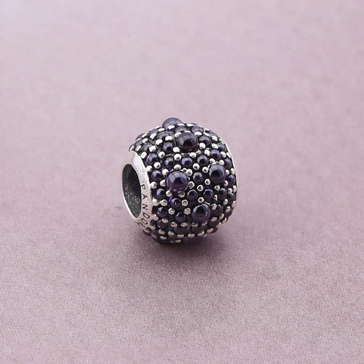 PANDORA Purple Shimmering Droplets Charm - 791755CFP