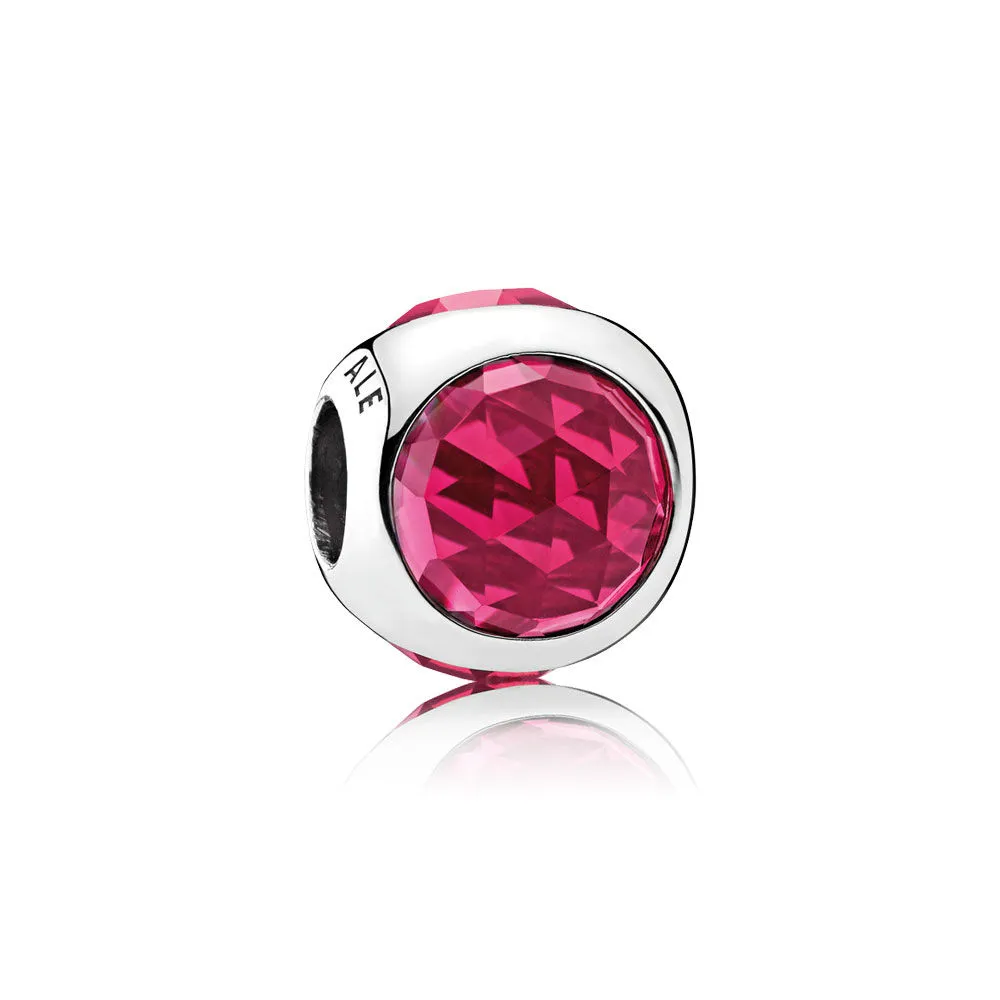 PANDORA Radiant Droplet Cerise Crystals Charm - 792095NCC