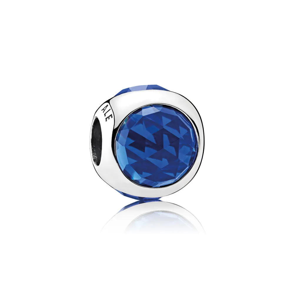 PANDORA Radiant Droplet Royal Blue Crystals Charm - 792095NCB