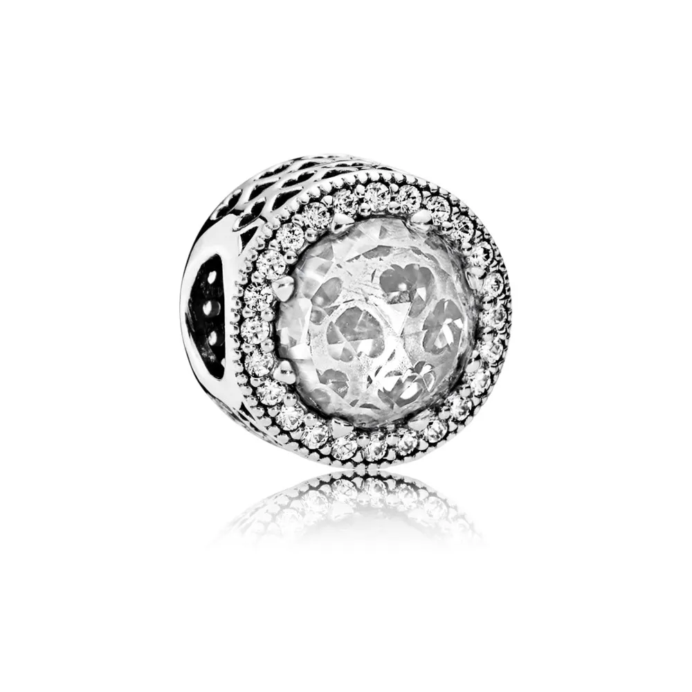 PANDORA Radiant Hearts Charm, Clear CZ - 791725CZ