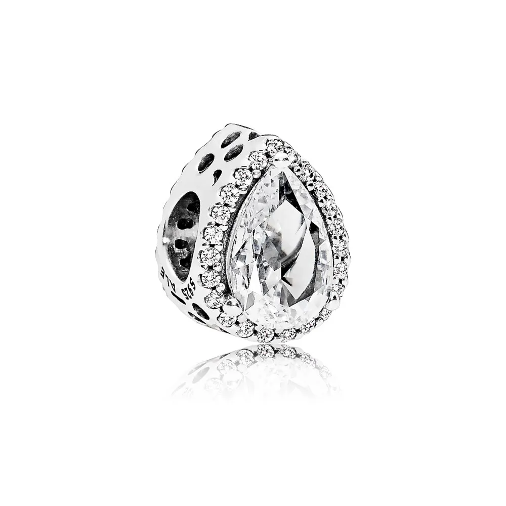 pandora radiant teardrop clear cz charm 796245cz