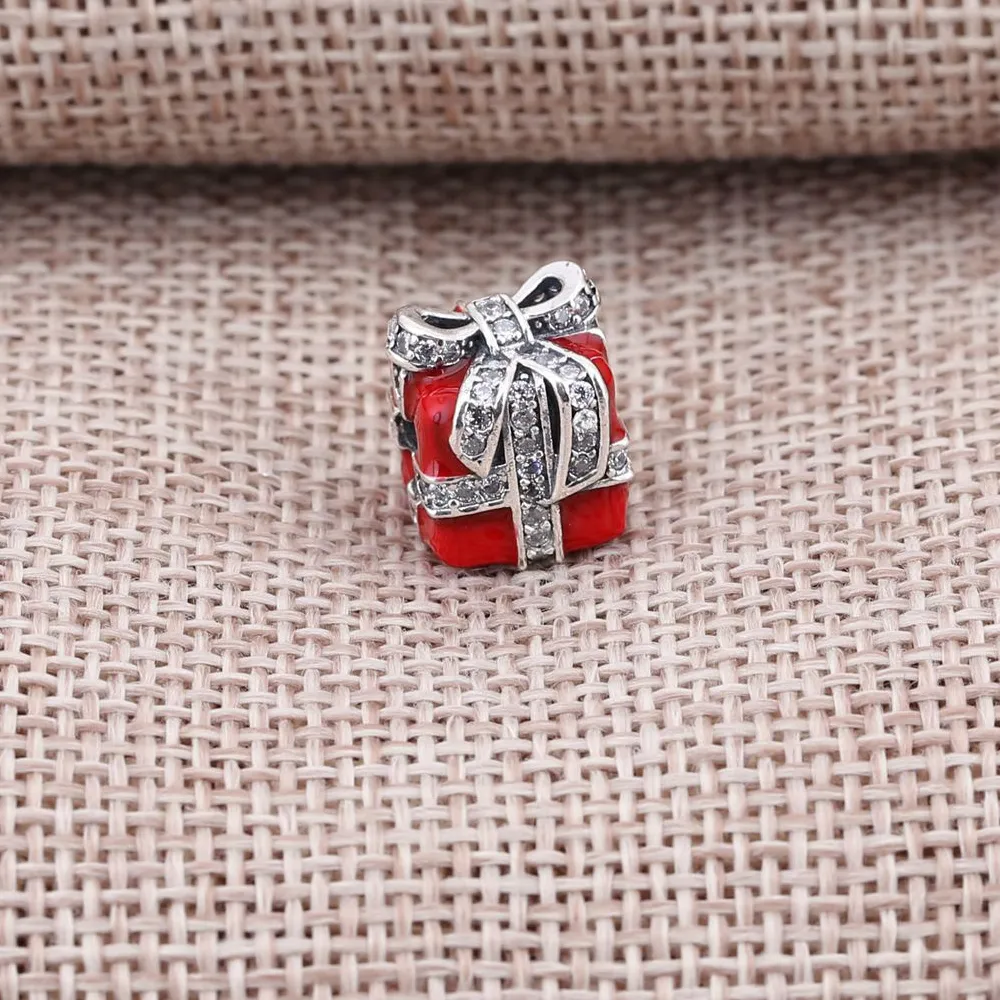 PANDORA Red Sparkling Surprise Charm - 791772CZ