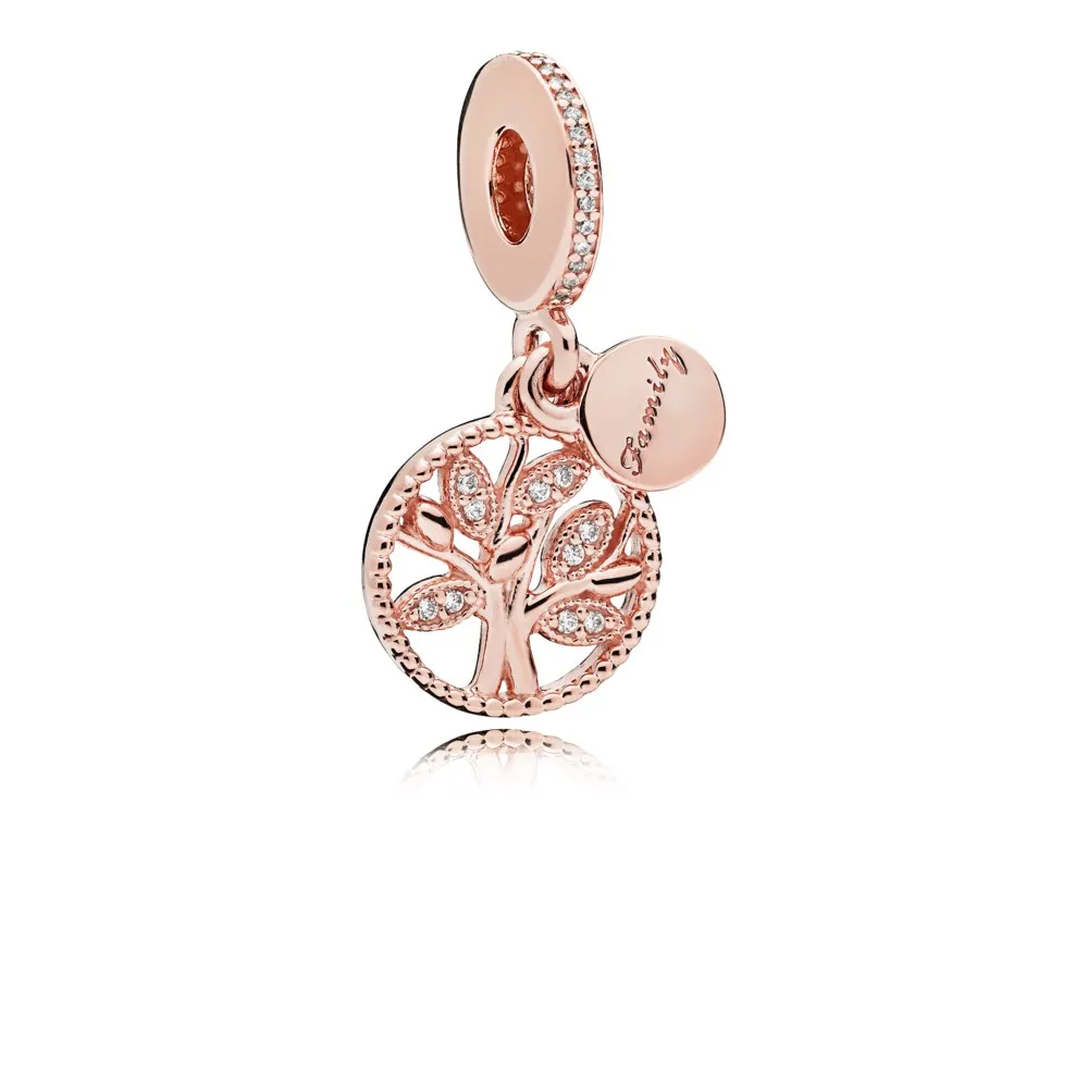 PANDORA Rose Family Heritage Pendant Dangle Charm - 781728CZ