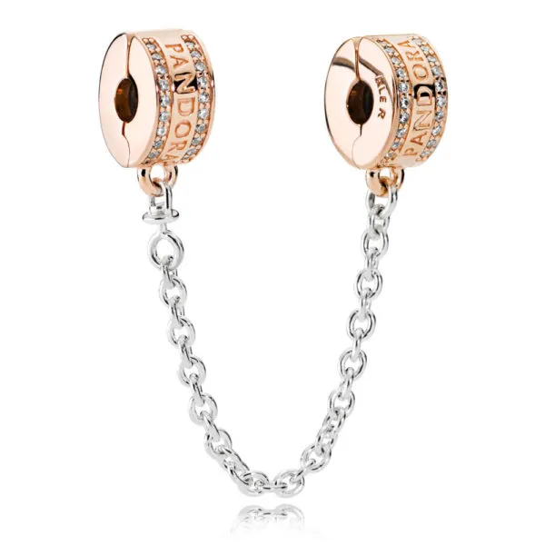 Pandora Rose Gold Logo Safety Chain - 782057CZ