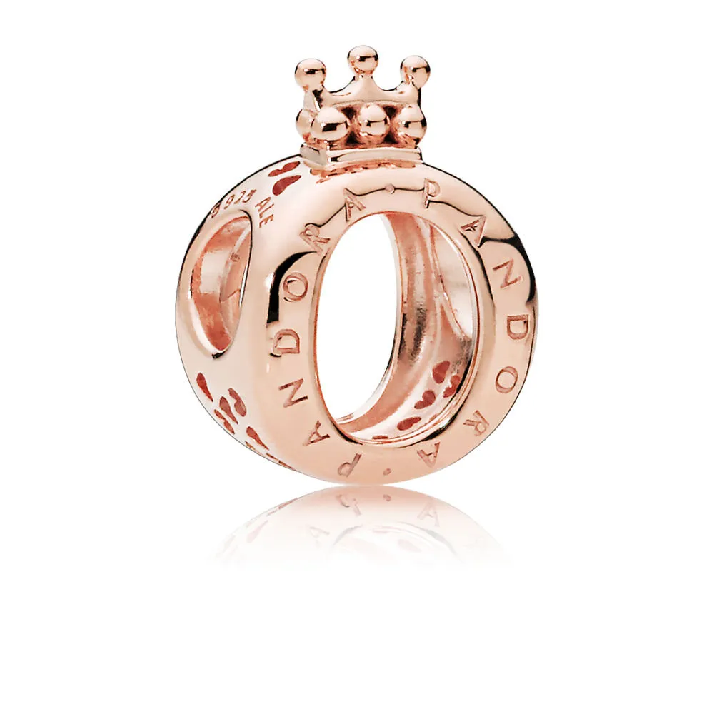 PANDORA Rose Gold "O" Crown Charm - 787401