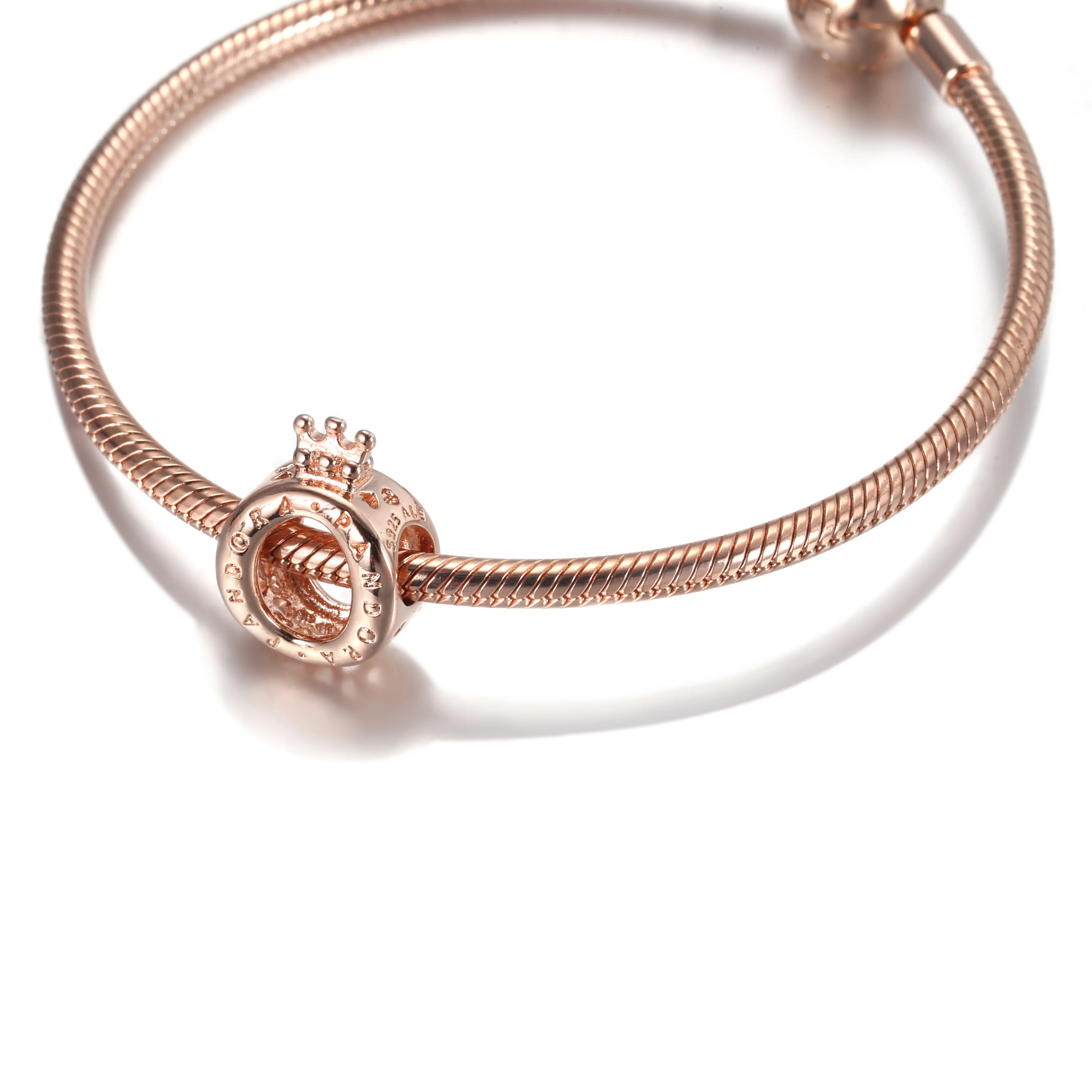 PANDORA Rose Gold "O" Crown Charm - 787401