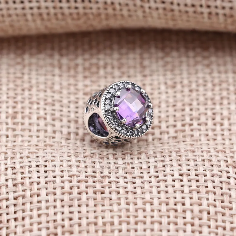 PANDORA Royal Purple Radiant Hearts Charm - 791725NRP