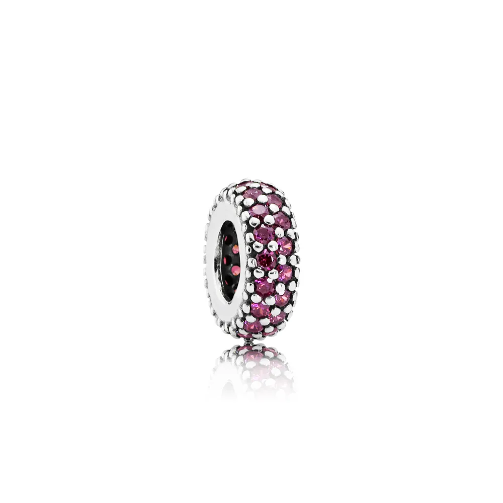 pandora royal red pavé inspiration spacer 791359czr