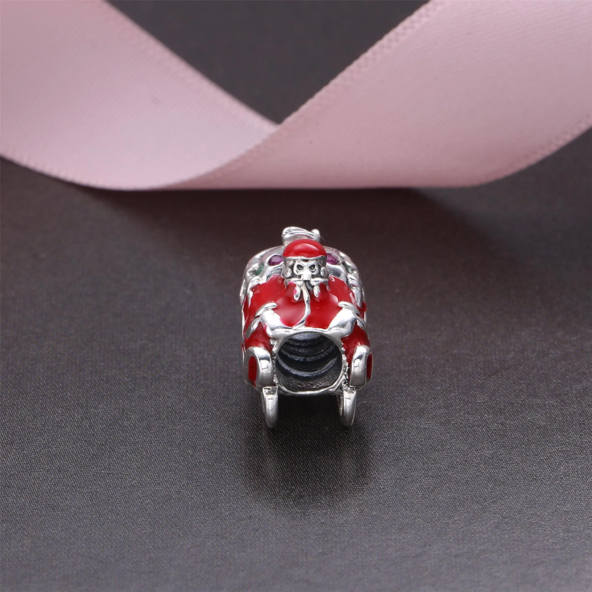 PANDORA Santa Claus and sleighs Charm - PD0098-1G