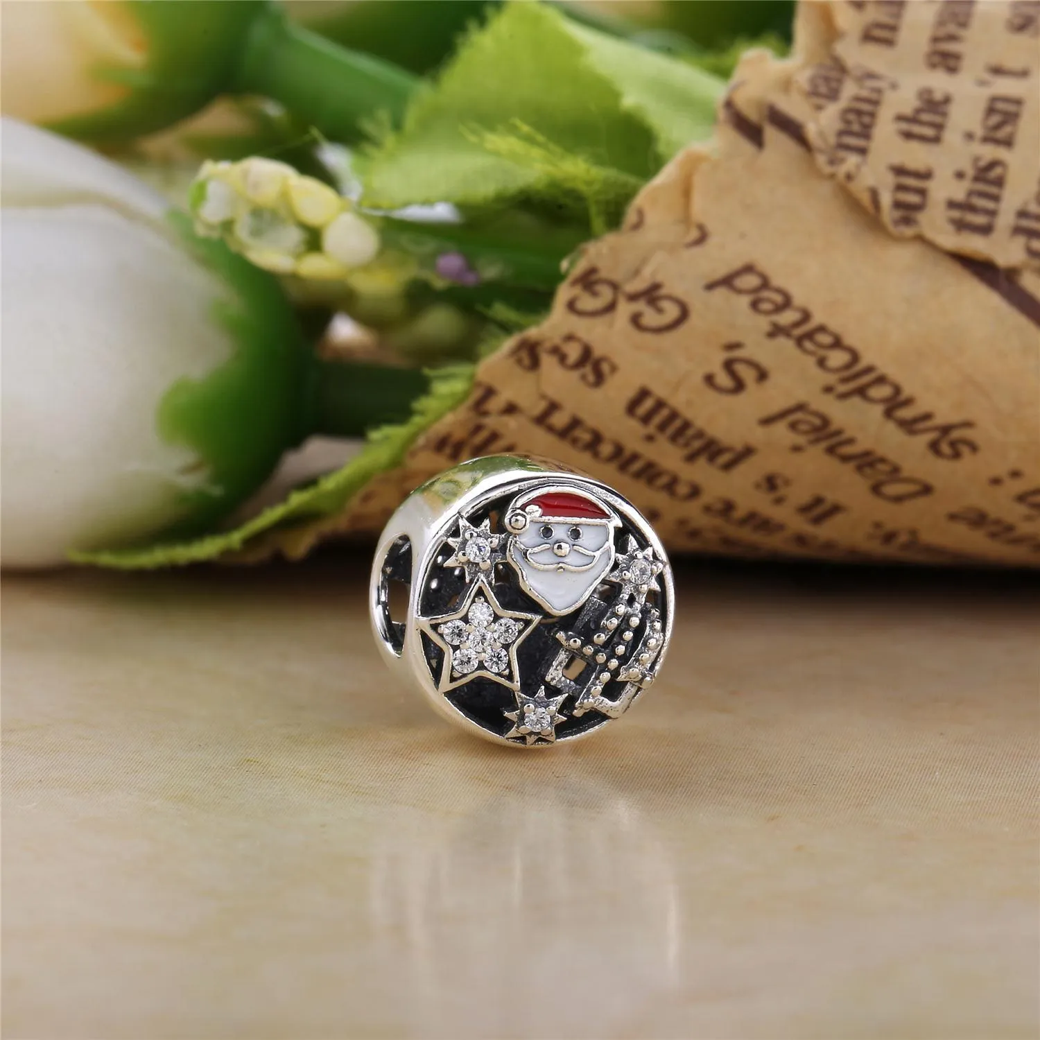 PANDORA Santa Claus and stars Charm - 796364CZ