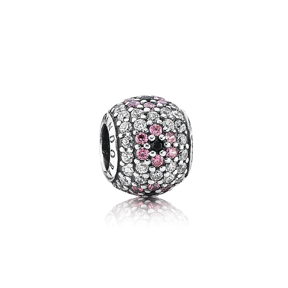 PANDORA Shimmering Blossom, Multi-Colored Cz Charm - 791129CZ