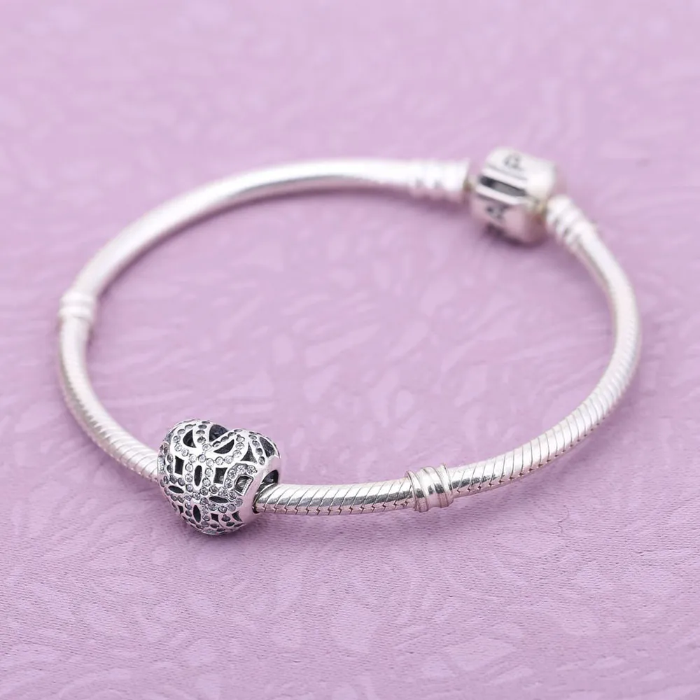 PANDORA Shimmering Lace, Clear Cz Charm - 791284CZ