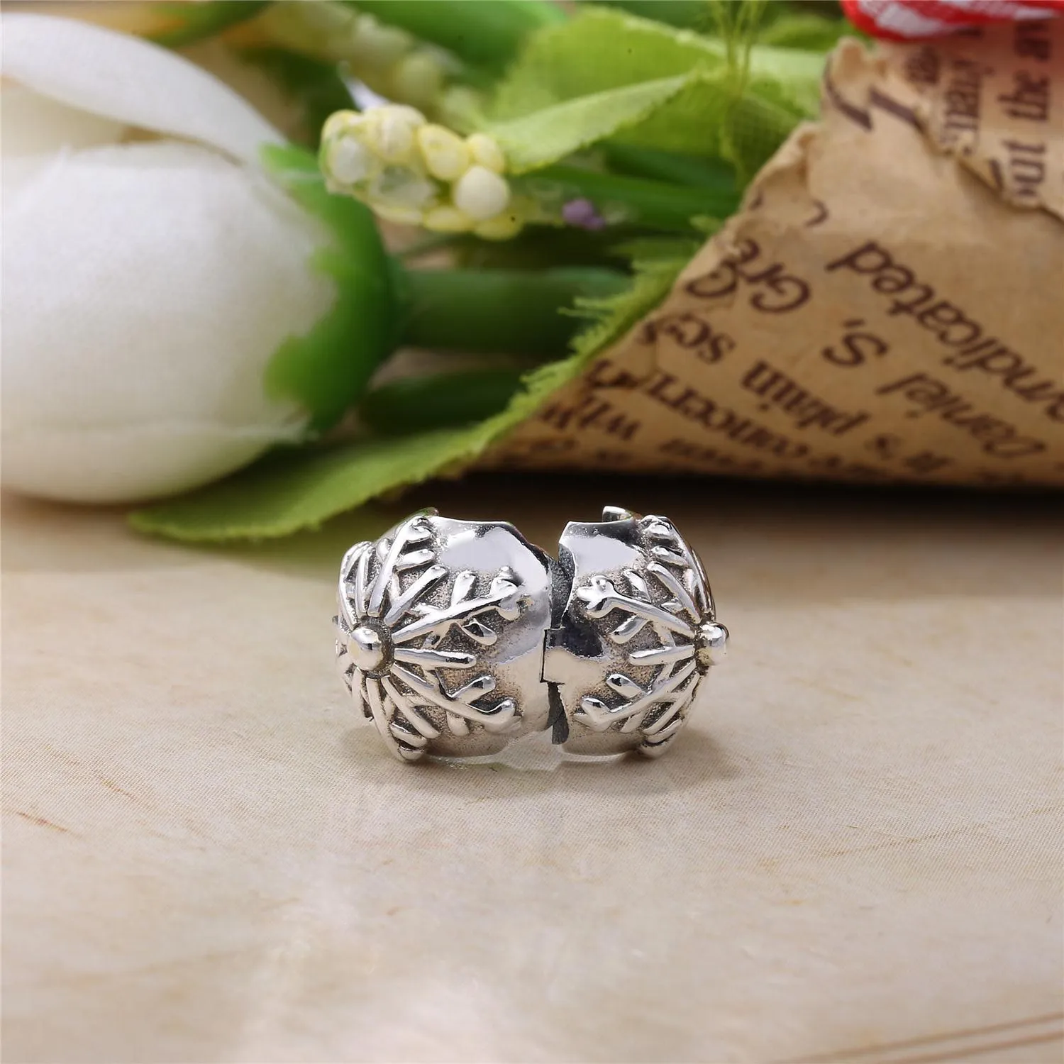 Pandora Silver Snowflake Clip Charm - 791232A